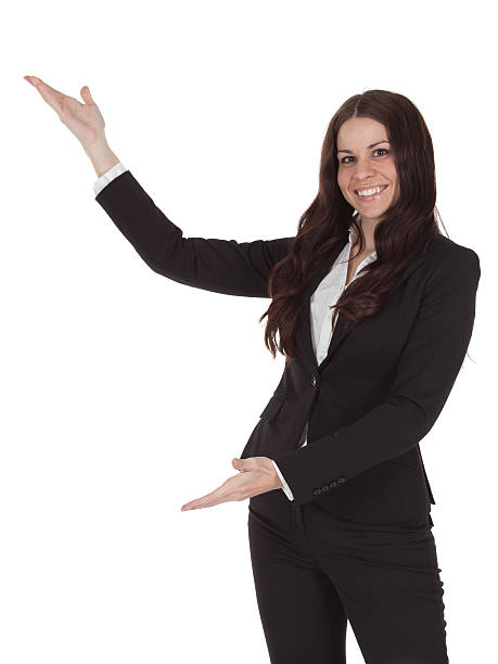 istock Businesswoman presenting 183753997