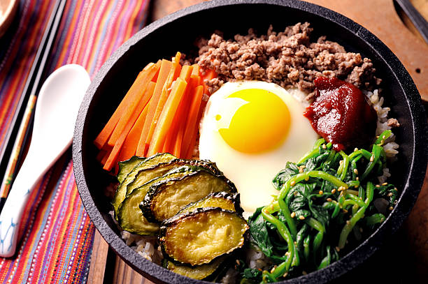 Bibinbap Bibimbap , Korean Food bulgoki stock pictures, royalty-free photos & images