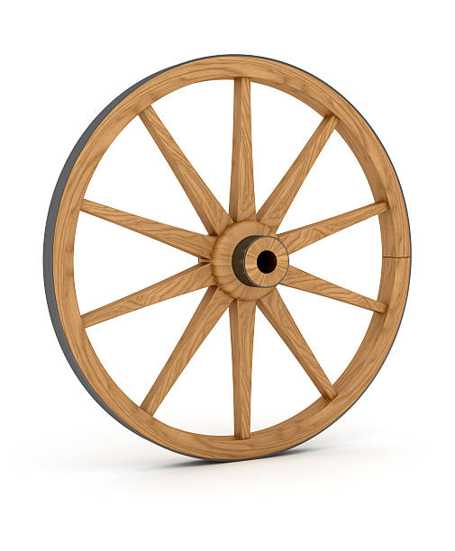 木製の輪 - wagon wheel ストックフォトと画像