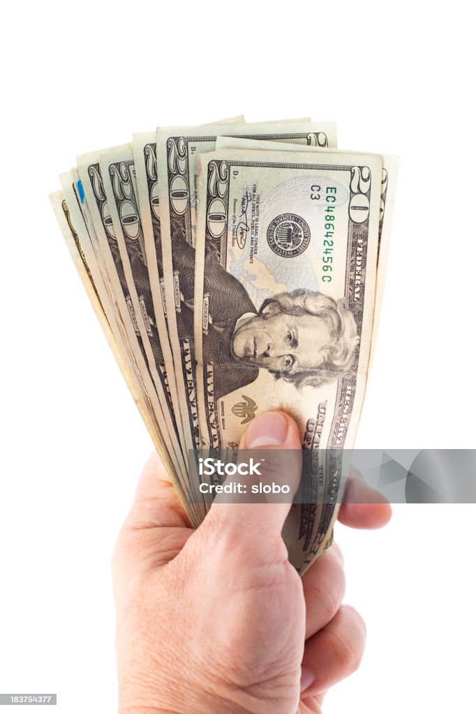 Pieniądze w ręce z Ścieżka - Zbiór zdjęć royalty-free (Banknot)