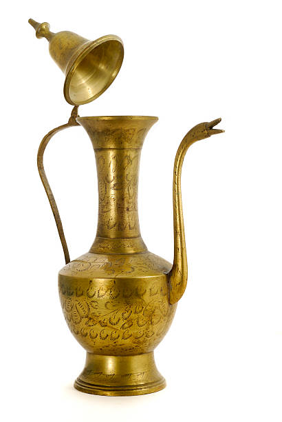 istock Traditional Oriental Brass Coffee Pot 183754495