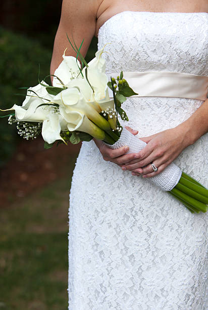 istock Bouquet of Lilies Vertical. Wedding flowers. 183754534
