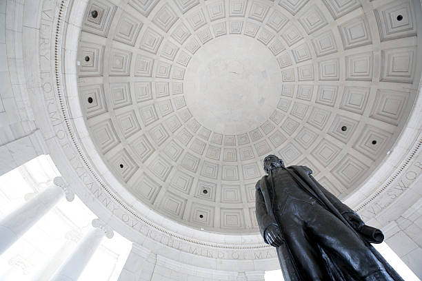 jefferson memorial - thomas jefferson foto e immagini stock