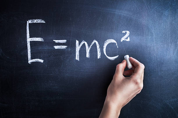 e = mc2 - mathematics mathematical symbol student teacher stock-fotos und bilder