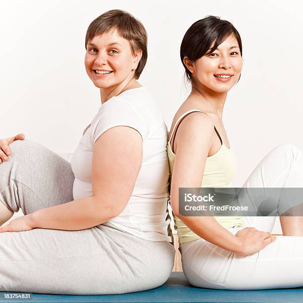 Young Women In Gym Stock Photo - Download Image Now - Couple - Relationship, Yoga, 20-29 Years