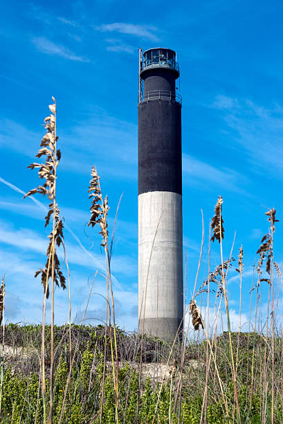 The Oak Island Lighthouse stock photo