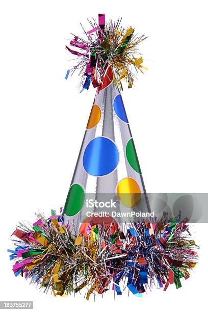 Celebration Party Hut Stockfoto und mehr Bilder von Freisteller – Neutraler Hintergrund - Freisteller – Neutraler Hintergrund, Partyhut, Blau