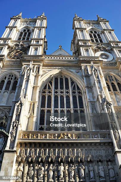 Abadia De Westminster Londres - Fotografias de stock e mais imagens de Abadia - Abadia, Arco - Caraterística arquitetural, Azul