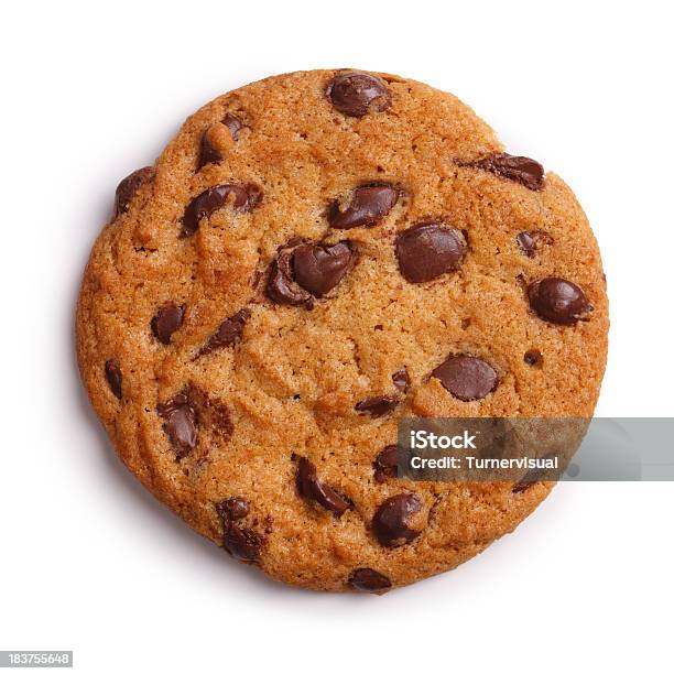 チョコレートチップクッキークリッピングパスの分離 - クッキーのストックフォトや画像を多数ご用意 - クッキー, チョコレートチップクッキー, カットアウト