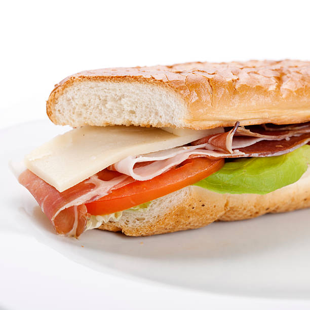 Parma Ham Sandwich stock photo