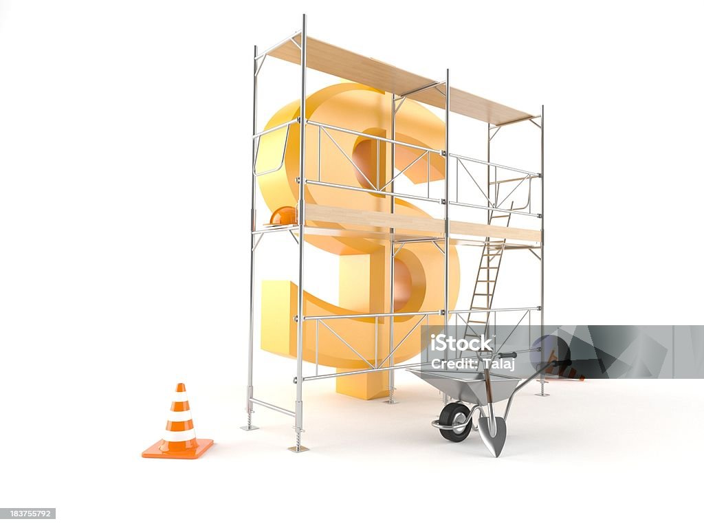 Dólar de rehabilitación - Foto de stock de Andamio - Herramientas de construcción libre de derechos