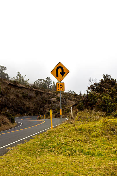 istock u turn sign with copy space 183756226