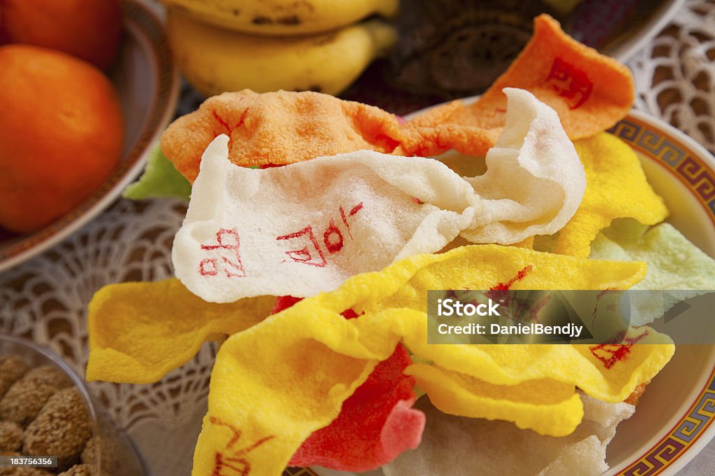 Китайский Новый год праздник: Жареный рис крекеры - Стоковые фото Азиатская культура роялти-фри