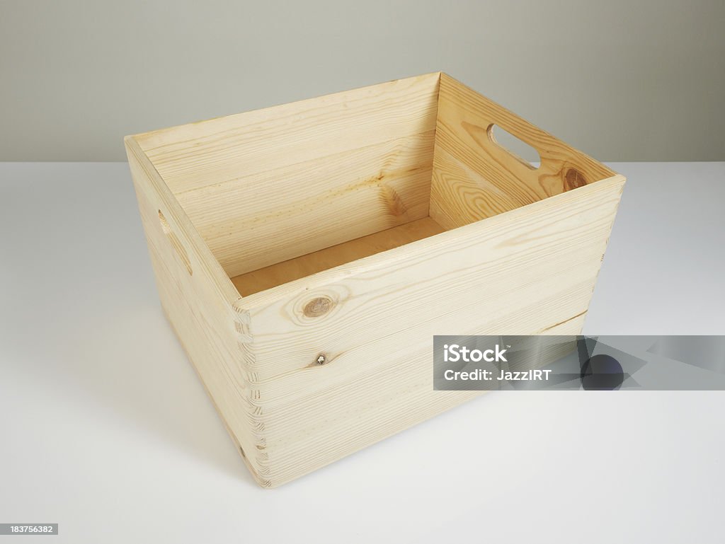 Caja de madera vacía - Foto de stock de Abierto libre de derechos