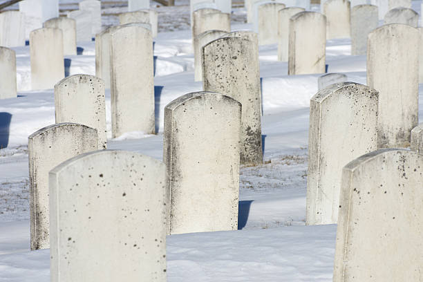 istock Tombstones in Winter 183756411