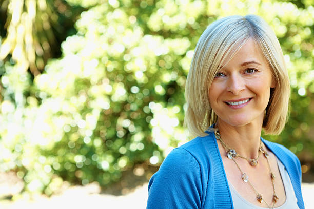 istock Mature woman smiling 183756475