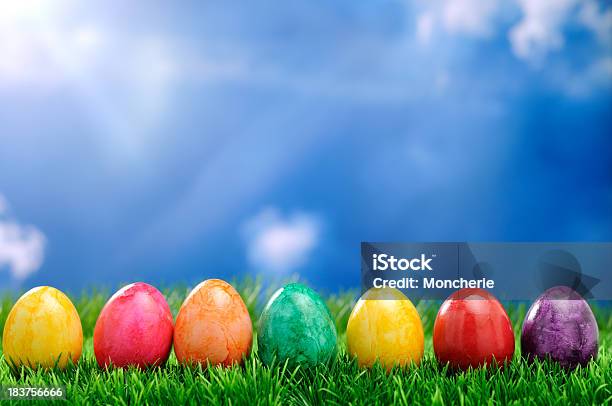 Colorful Easter Eggs Stock Photo - Download Image Now - Agricultural Field, Animal Egg, Art