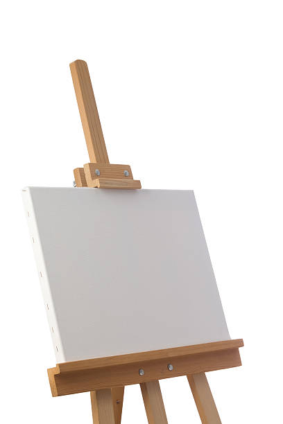 istock Artist blank painting easel 183756871