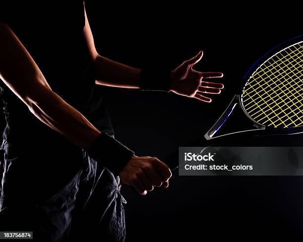 Tennis Konzepte Stockfoto und mehr Bilder von Tennis - Tennis, Dunkel, Schläger
