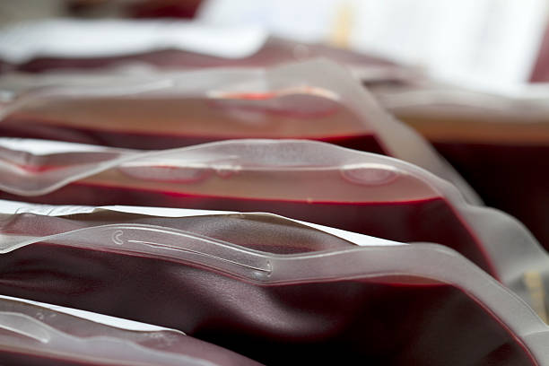 Blood bag stock photo