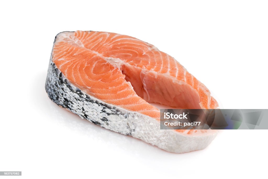 Salmon Steack - Lizenzfrei Filetiert Stock-Foto