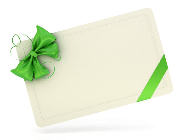 Blank gift card stock photo