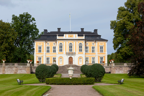 The Eremitage hunting lodge from 1736 in Dyrehaven – The Deer Park – north of Copenhagen and part of the UNESCO World Heritage Site inscribed as a Par force hunting landscape in North Zealand. Today it is a public and popular park with semi wild deer and possibilities for horse riding and picnics