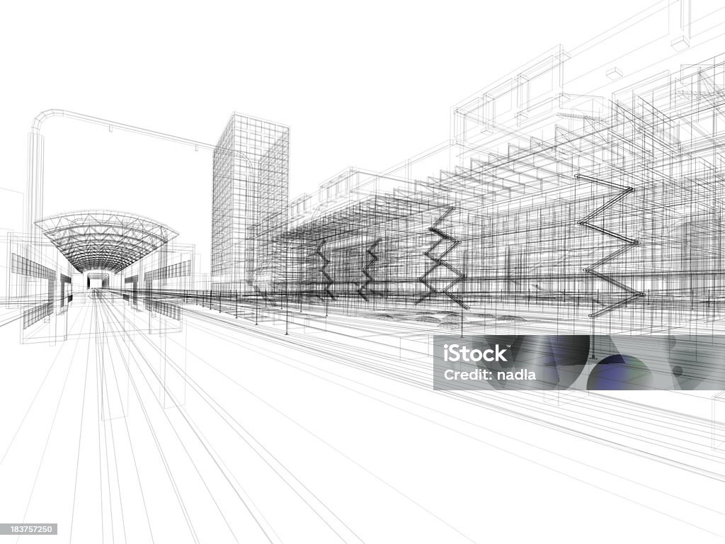 抽象的な 3 D のアーキテクチャ - 3Dのロイヤリティフリ��ーストックフォト