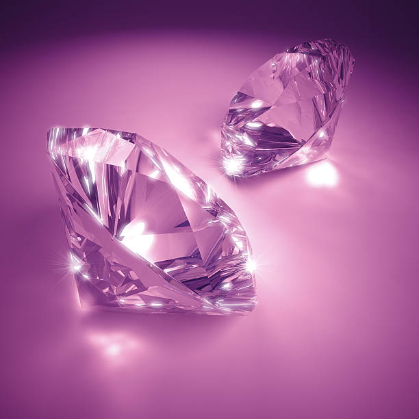 Pink Diamonds stock photo