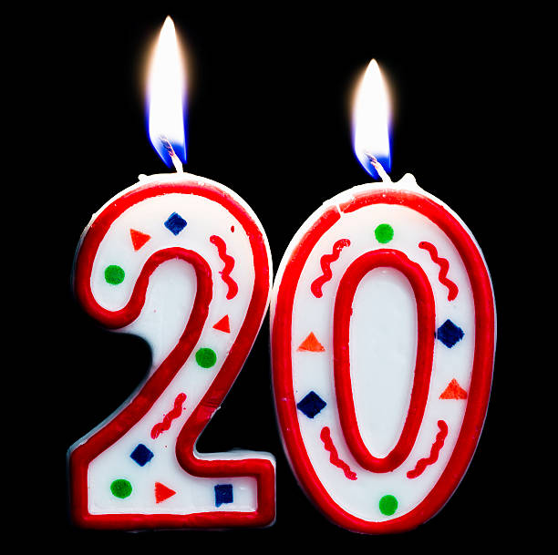 istock number twenty birthday candle 183757354