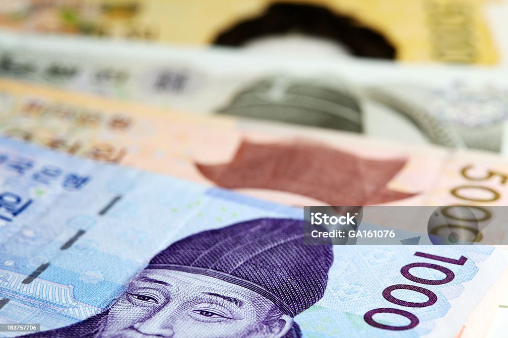 Unidade Monetária Coreana - Royalty-free Acessório Financeiro Foto de stock