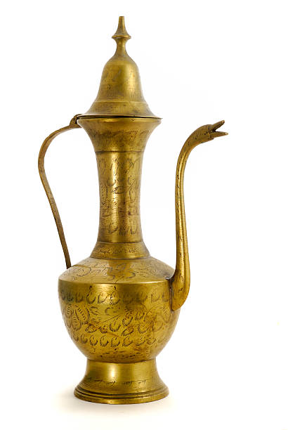 istock Traditional Oriental Brass Coffee Pot 183757785