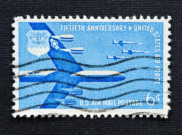istock Fiftieth Anniversary United States Air Force 6 cent Stamp 183758652