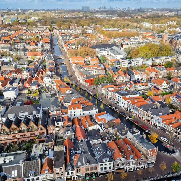 istock Old City of Delft From Above 1837588217