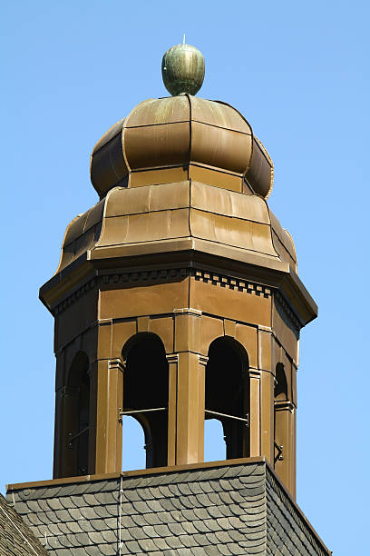 istock Little spire on top of town hall Essen Werden 183759065