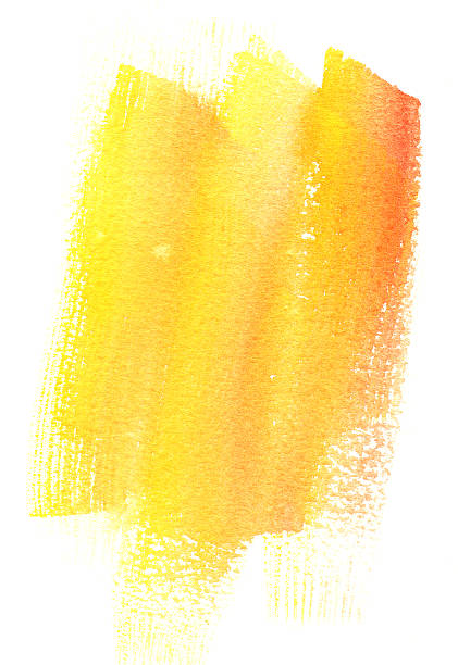 orange und gelb hintergrund bei jeder ein - watercolor painting watercolour paints brush stroke abstract stock-grafiken, -clipart, -cartoons und -symbole