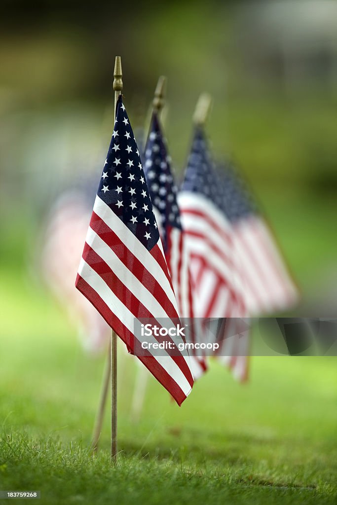小型アメリカの旗 - 米戦没将兵追悼記念日のロイヤリティフリーストックフォト