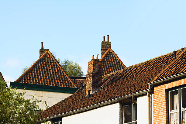istock Roofs of historical Bruge 183759383