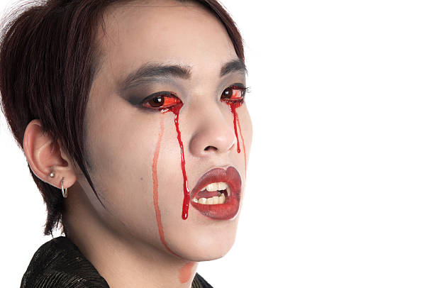 istock Vampire crying bloody tears. 183759435