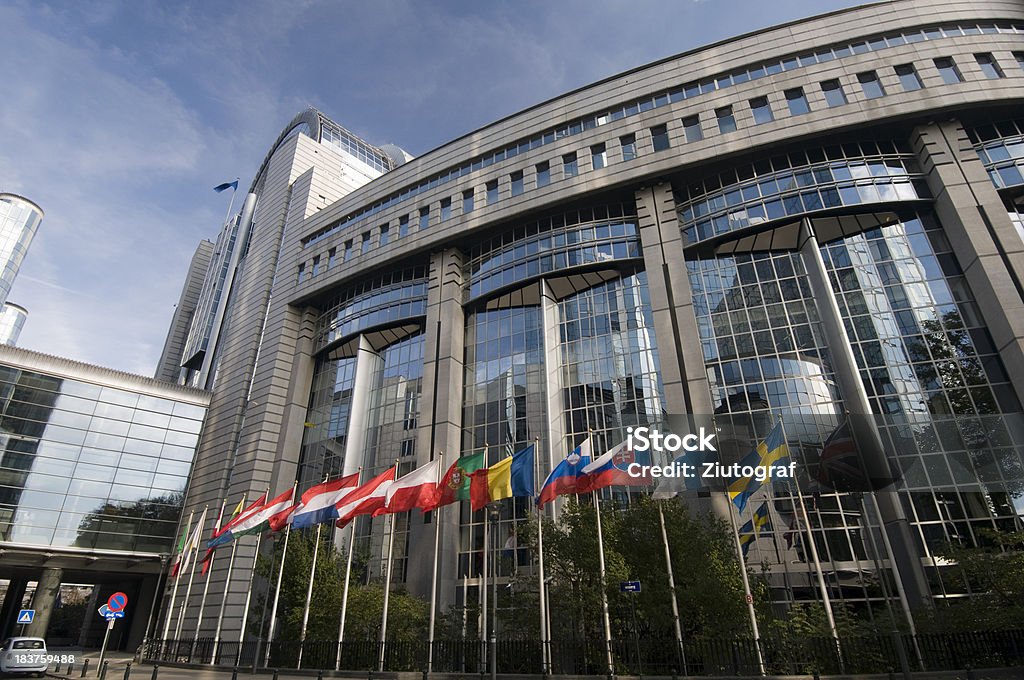Parlamento Europeo en Bruselas - Foto de stock de Parlamento Europeo libre de derechos