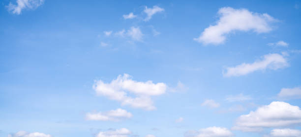 istock Beautiful blue sky and white cumulus clouds abstract background. Cloudscape background. Blue sky and fluffy white clouds on sunny days. Blue sky and daylight. World Ozone Day. Ozone layer. Summer sky. 1837596852