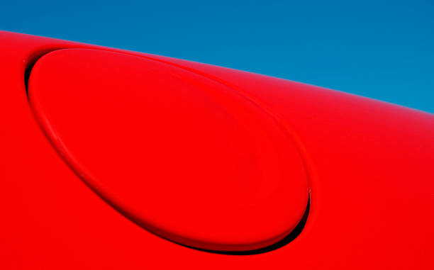 istock Fuel cap on a red sports car 183760349