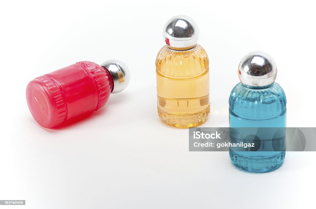 Rouge, bleu et jaune bouteilles de savon - Photo de Accessoire libre de droits