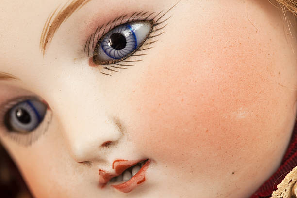 istock Beautiful antique bisque head dol with blue glass eyes. 183760838