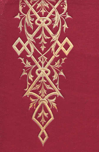 Book cover with golden art nouveau design element 1897