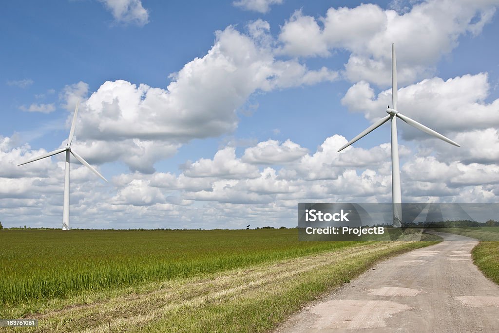 Turbina wiatrowa - Zbiór zdjęć royalty-free (Bez ludzi)