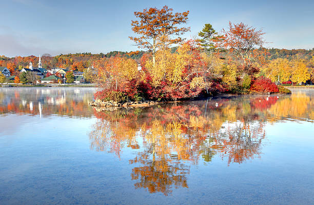 Autumn Reflection on Lake Winnipesaukee