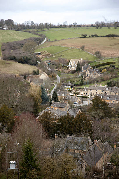 istock Cotswold hamlet nestling in valley 183762972