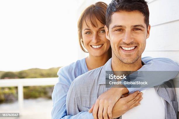 Happy Romantic Couple Stock Photo - Download Image Now - 20-29 Years, 30-39 Years, Adult