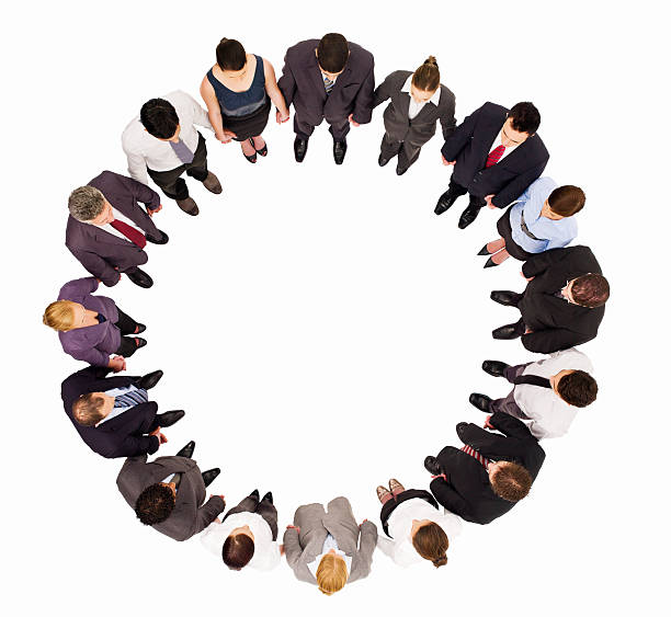 istock Circle of Businesspeople - Isolated 183763597